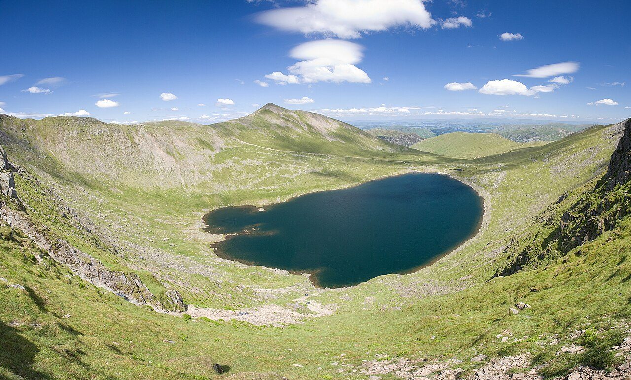 Red Tarn and mountain scenery in the Lake District