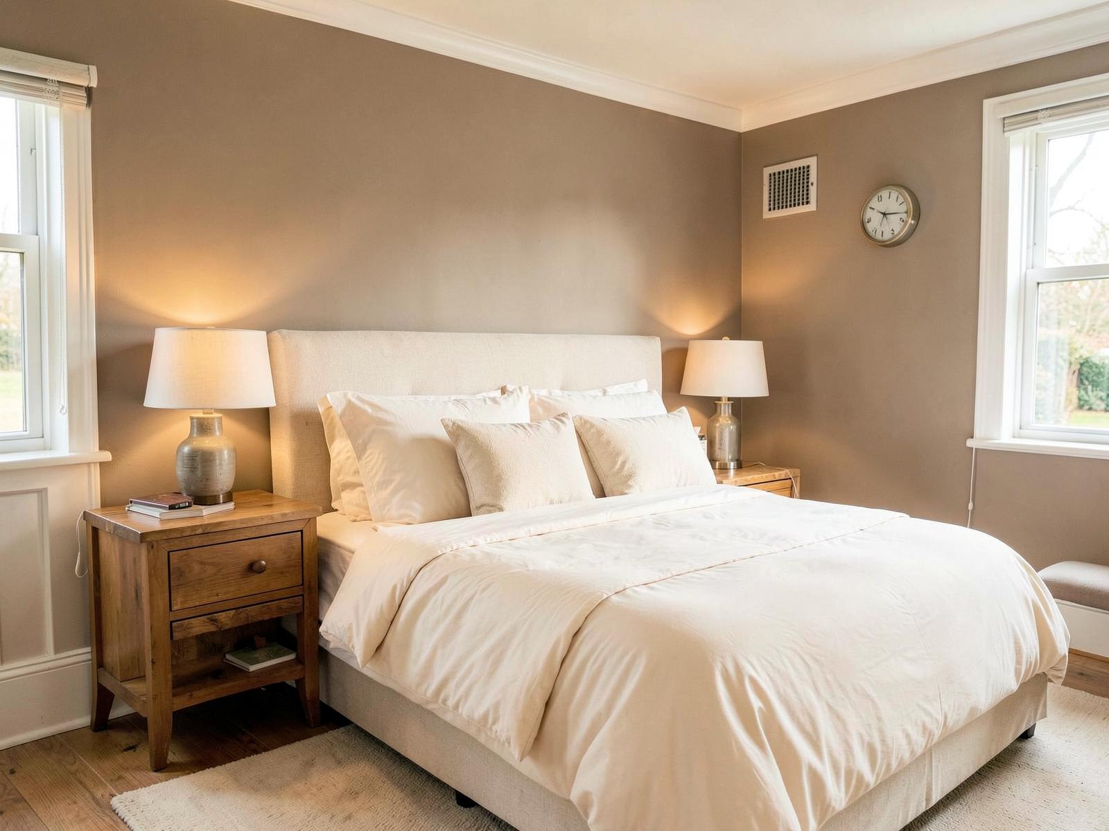 A carefully presented short-term rental interior
